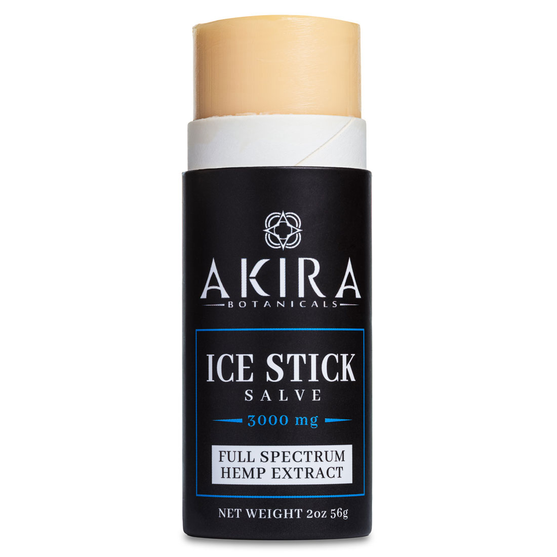 Akira Botanicals CBD Ice Stick with top off