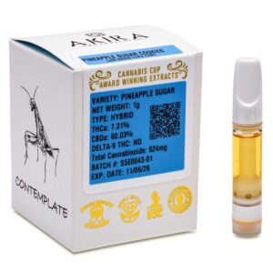 Akira Botanicals Pineapple Sugar Cookies CBD Cart with box
