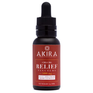 Akira Botanicals Relief Tincture-CBD for muscle relief