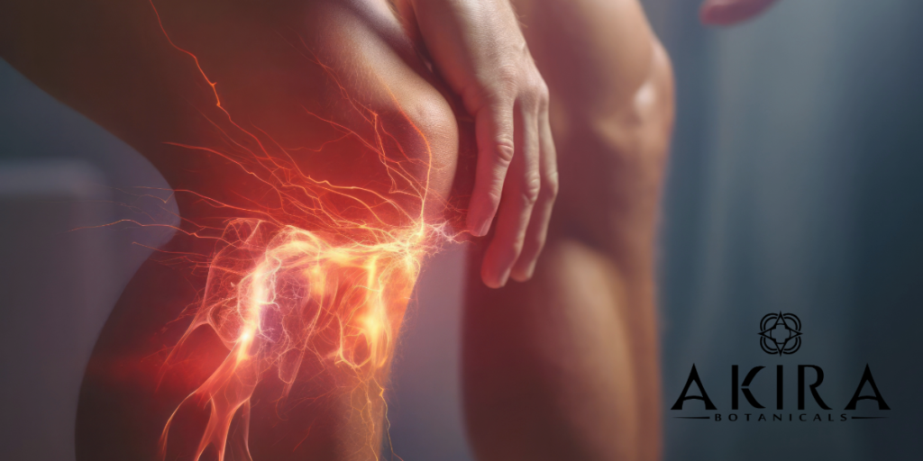 An inflamed knee.