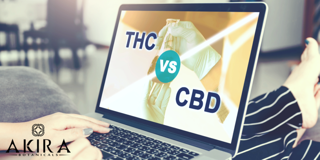 A screen with THC Vs. CBD about whether THCa is legal in North Carolina.