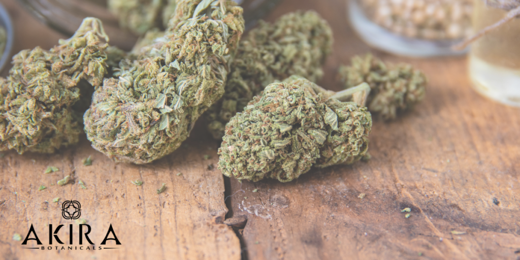 Hemp and cannabis flower.