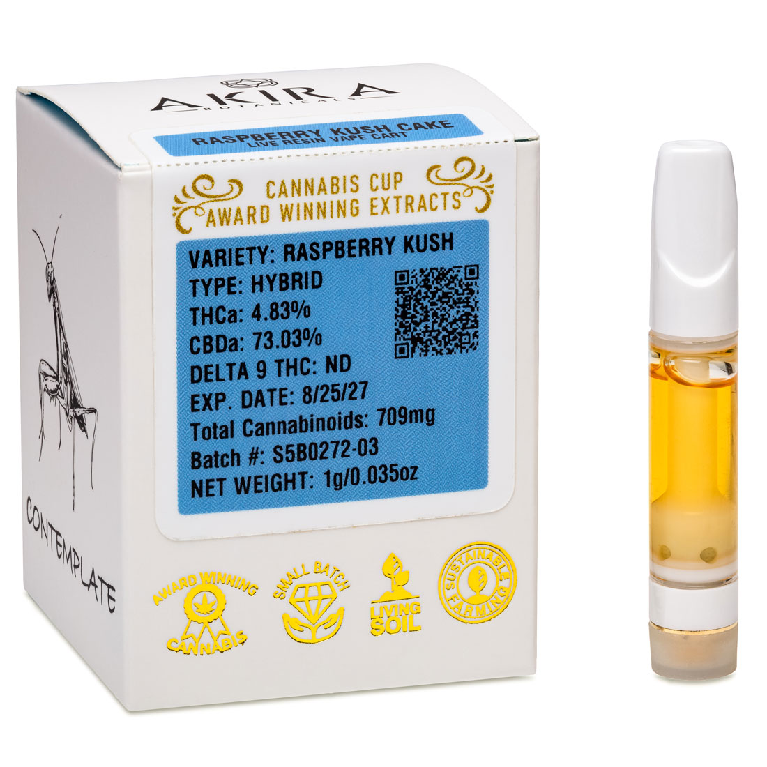 Akira Botanicals CBD Live Resin Carts