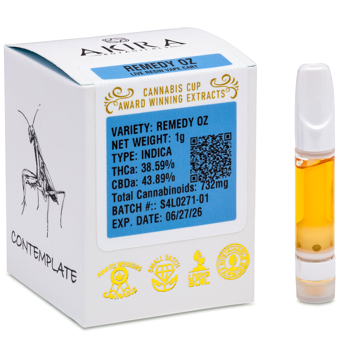 Akira Botanicals THCa Live Resin Carts