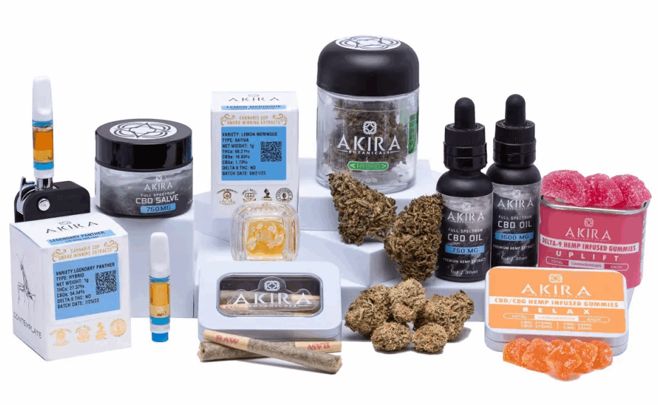 full spectrum oil and other products from Akira Botanicals.