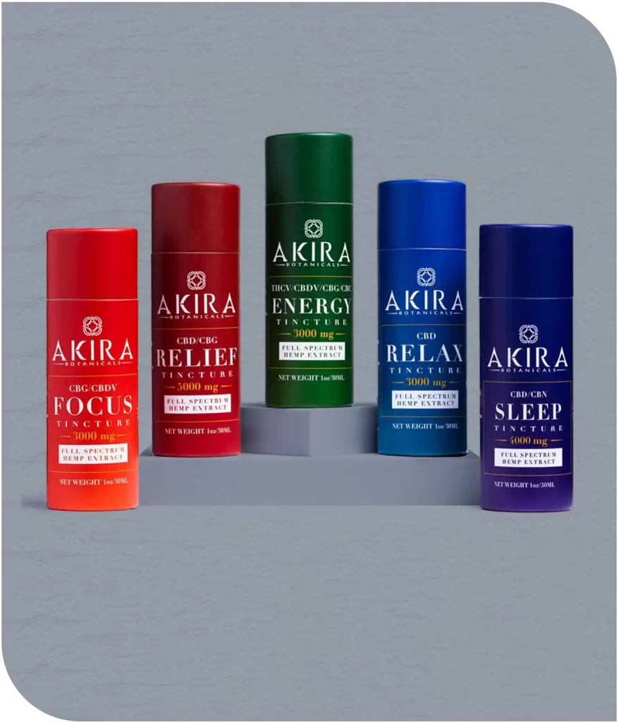 Akira Botanicals CBD Oil collection