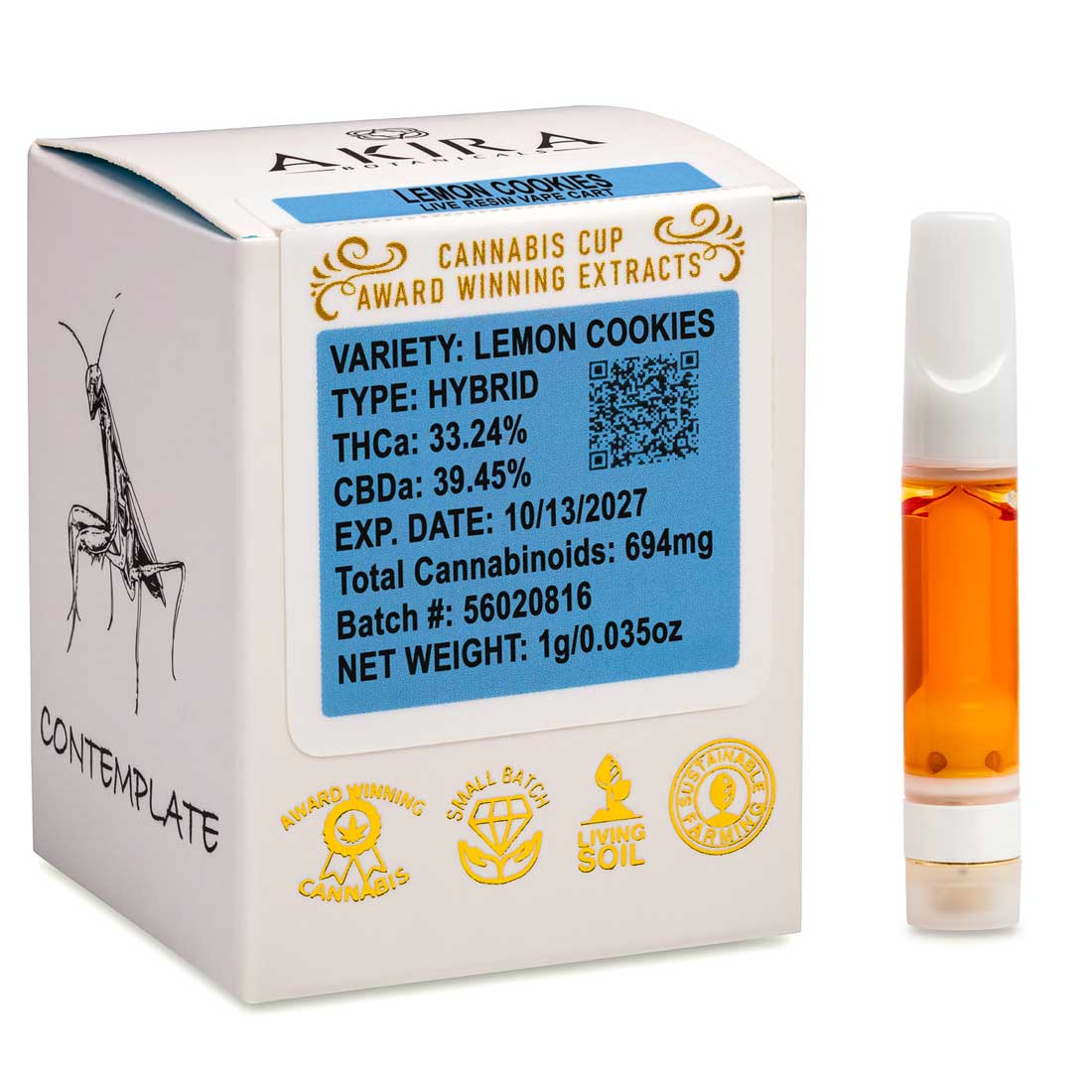 Lemon Cookies 1:1 THCa Live Resin Vape Cart