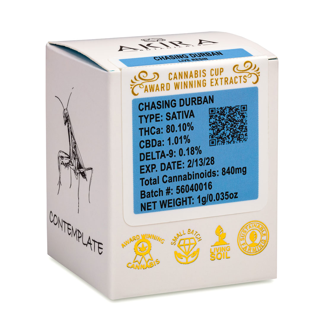 Akira Botanicals Chasing Durban Live Resin